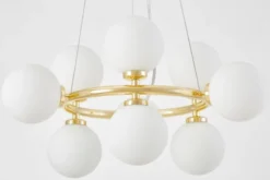 LAMPADA A SOSPENSIONE MODERNA CLASSICA ORO MARSIADA W9