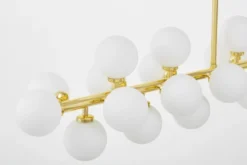 LAMPADA A SOSPENSIONE MODERNA CLASSICA ORO PETRICA W24