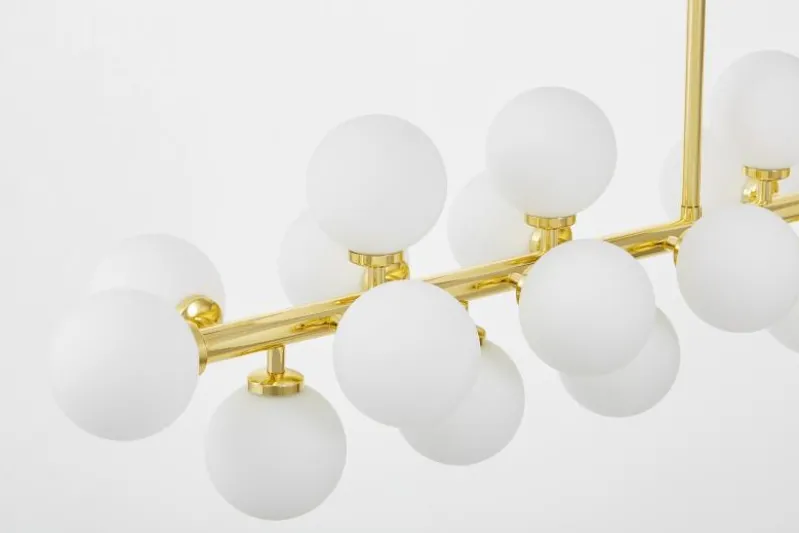 LAMPADA A SOSPENSIONE MODERNA CLASSICA ORO PETRICA W24