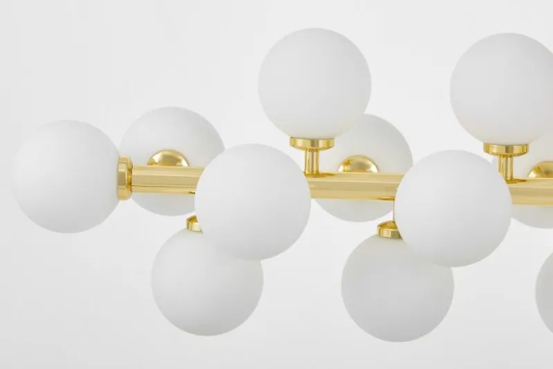LAMPADA A SOSPENSIONE MODERNA CLASSICA ORO PETRICA W24