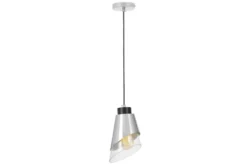 Lampada a sospensione moderna cono cromato FABRO W1