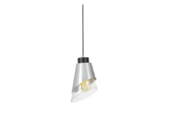Lampada a sospensione moderna cono cromato FABRO W1