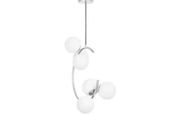 LAMPADA A SOSPENSIONE MODERNA CROMATA BONIO W6