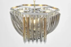 LAMPADA A SOSPENSIONE MODERNA CROMATA BOSCONE D55