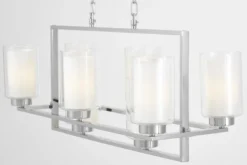 LAMPADA A SOSPENSIONE MODERNA CROMO LINO W8