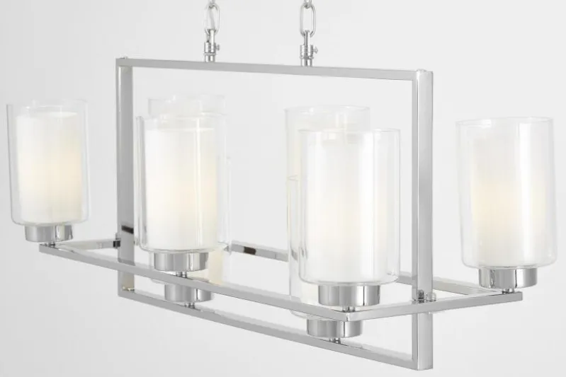 LAMPADA A SOSPENSIONE MODERNA CROMO LINO W8