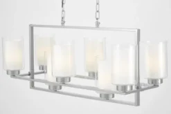 LAMPADA A SOSPENSIONE MODERNA CROMO LINO W8