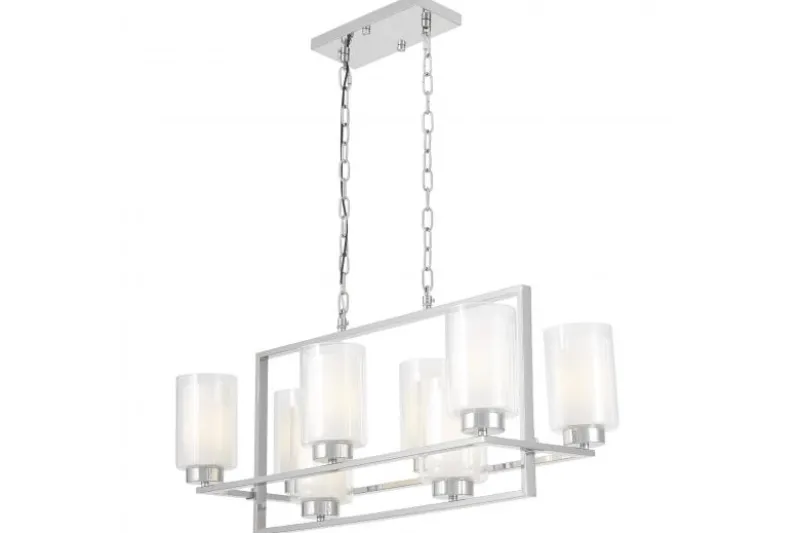 LAMPADA A SOSPENSIONE MODERNA CROMO LINO W8