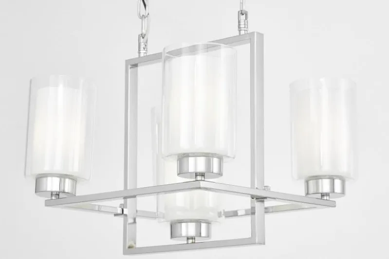 LAMPADA A SOSPENSIONE MODERNA CROMO LINO W5