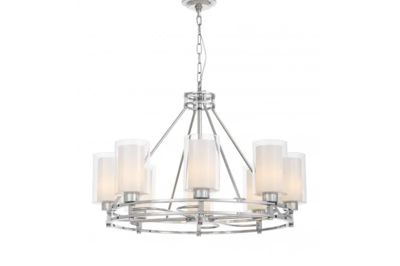 LAMPADA A SOSPENSIONE MODERNA CROMO MARIETTA W8