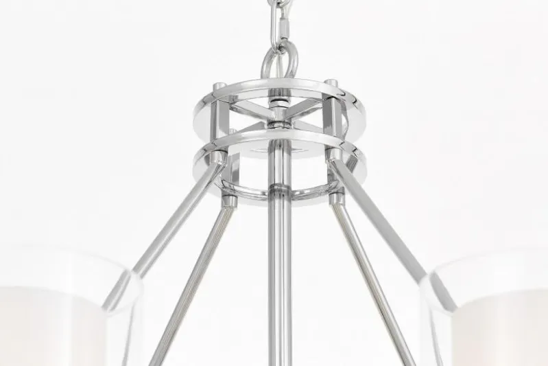 LAMPADA A SOSPENSIONE MODERNA CROMO MARIETTA W8