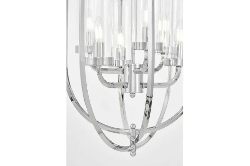 LAMPADA A SOSPENSIONE MODERNA CROMO MEGI W6