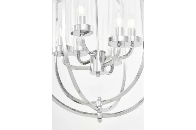 LAMPADA A SOSPENSIONE MODERNA CROMO MEGI W6