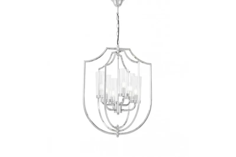 LAMPADA A SOSPENSIONE MODERNA CROMO MEGI W6