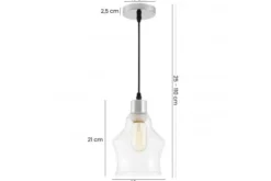 LAMPADA A SOSPENSIONE MODERNA CROMO MORO 1B