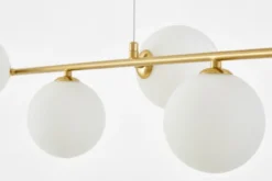 LAMPADA A SOSPENSIONE MODERNA IN OTTONE E BIANCO GROSEO W6
