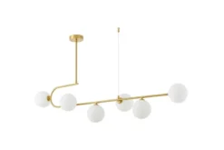 LAMPADA A SOSPENSIONE MODERNA IN OTTONE E BIANCO GROSEO W6