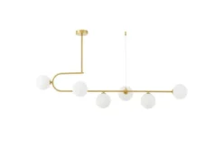 LAMPADA A SOSPENSIONE MODERNA IN OTTONE E BIANCO GROSEO W6