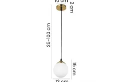 LAMPADA A SOSPENSIONE MODERNA IN OTTONE FINO W1