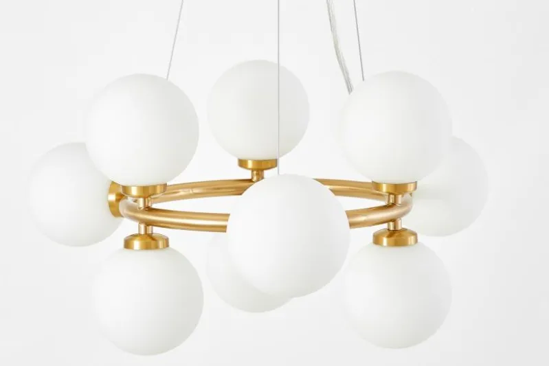 LAMPADA A SOSPENSIONE MODERNA IN OTTONE MARSIADA W9