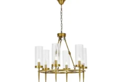 LAMPADA A SOSPENSIONE MODERNA IN OTTONE MORATTI W6
