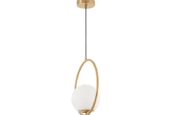 LAMPADA A SOSPENSIONE MODERNA IN OTTONE VERO 1A