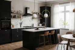 LAMPADA A SOSPENSIONE MODERNA IN OTTONE VERO 1A