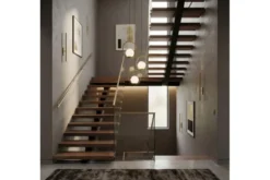 LAMPADA A SOSPENSIONE MODERNA IN OTTONE VERO 1A