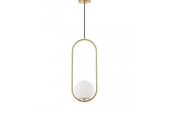 LAMPADA A SOSPENSIONE MODERNA IN OTTONE VERO 1B