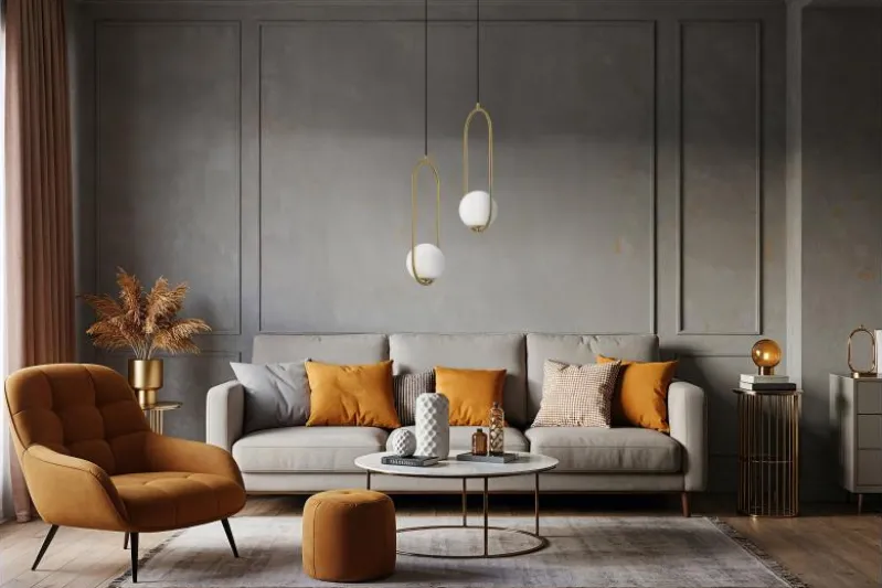LAMPADA A SOSPENSIONE MODERNA IN OTTONE VERO 1B