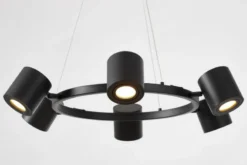 LAMPADA A SOSPENSIONE MODERNA NERA BOLT W6