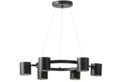 LAMPADA A SOSPENSIONE MODERNA NERA BOLT W6