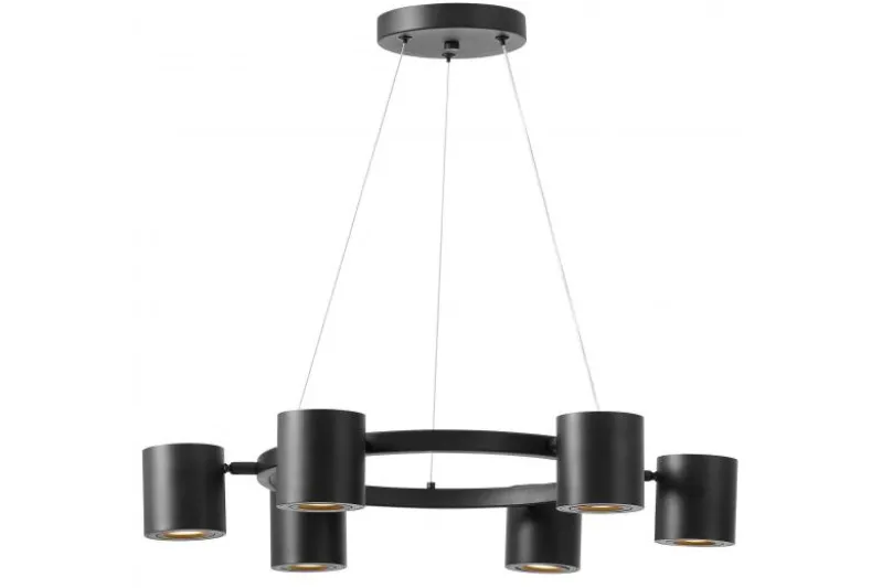 LAMPADA A SOSPENSIONE MODERNA NERA BOLT W6