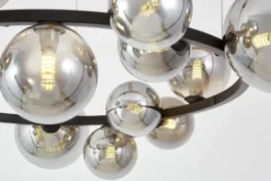 LAMPADA A SOSPENSIONE MODERNA NERA E FUME' MERIDO W15