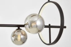LAMPADA A SOSPENSIONE MODERNA NERA E FUME' MERIDO W7