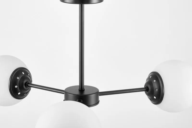 LAMPADA A SOSPENSIONE MODERNA NERA FINO RING W3