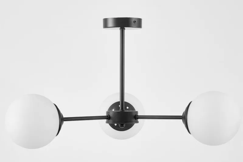 LAMPADA A SOSPENSIONE MODERNA NERA FINO RING W3