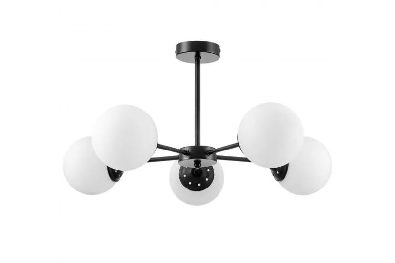 LAMPADA A SOSPENSIONE MODERNA NERA FINO RING W5