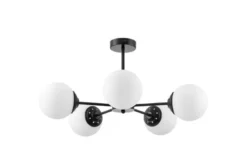 LAMPADA A SOSPENSIONE MODERNA NERA FINO RING W5