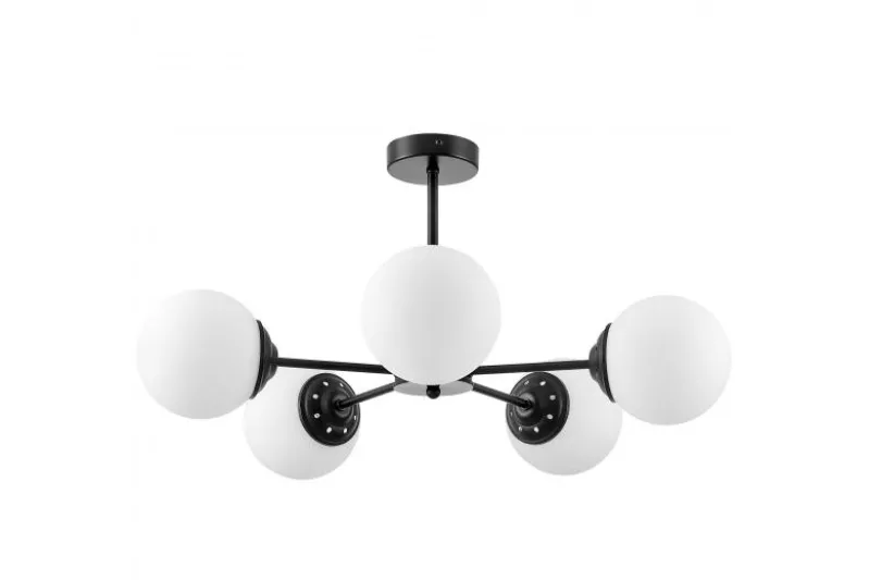 LAMPADA A SOSPENSIONE MODERNA NERA FINO RING W5