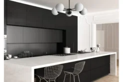 LAMPADA A SOSPENSIONE MODERNA NERA FINO RING W5