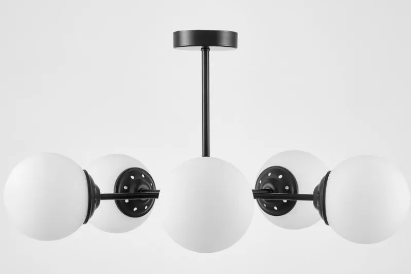 LAMPADA A SOSPENSIONE MODERNA NERA FINO RING W5