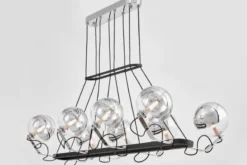 LAMPADA A SOSPENSIONE MODERNA NERA MARSEO PRO W8
