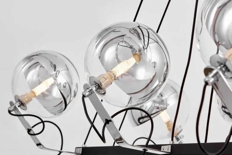 LAMPADA A SOSPENSIONE MODERNA NERA MARSEO PRO W8