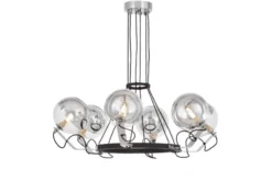 LAMPADA A SOSPENSIONE MODERNA NERA MARSEO W6
