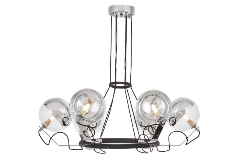 LAMPADA A SOSPENSIONE MODERNA NERA MARSEO W6