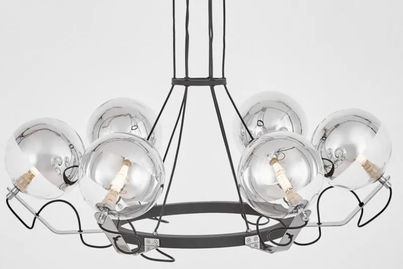 LAMPADA A SOSPENSIONE MODERNA NERA MARSEO W6