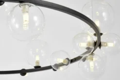 LAMPADA A SOSPENSIONE MODERNA NERA MERIDO W24
