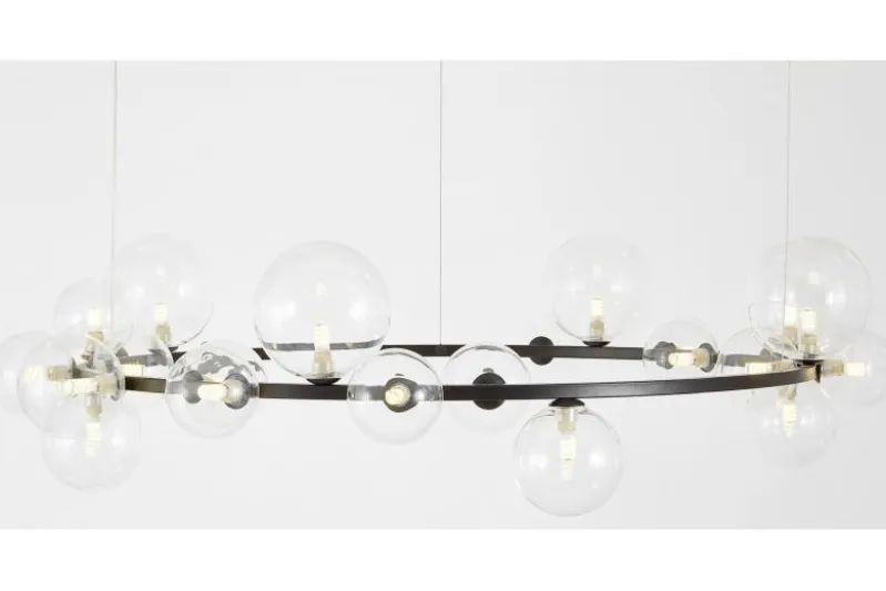 LAMPADA A SOSPENSIONE MODERNA NERA MERIDO W24