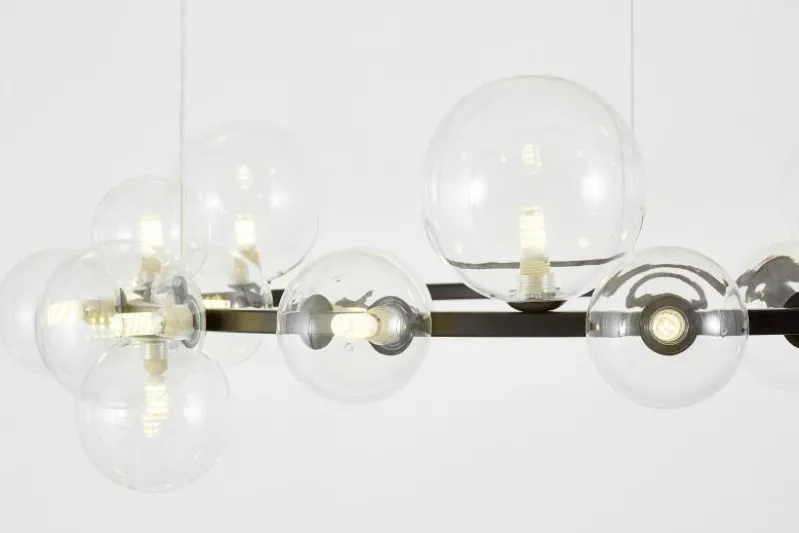 LAMPADA A SOSPENSIONE MODERNA NERA MERIDO W24